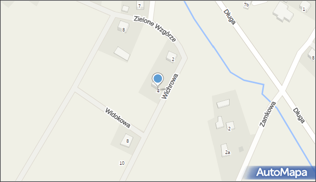 Kamienica Szlachecka, Wichrowa, 4, mapa Kamienica Szlachecka