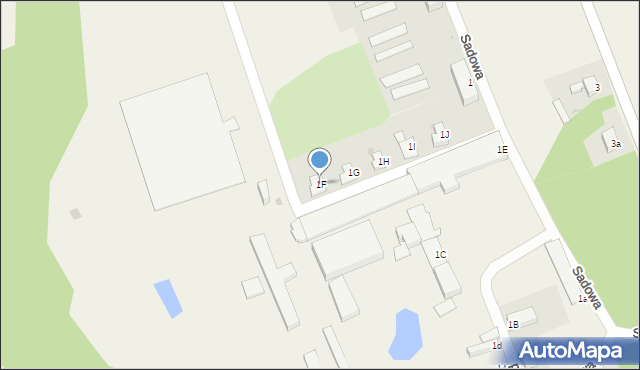 Kamieniec, Wiejska, 1F, mapa Kamieniec