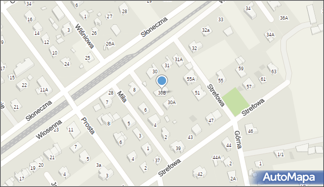 Kanie, Wiosenna, 30B, mapa Kanie