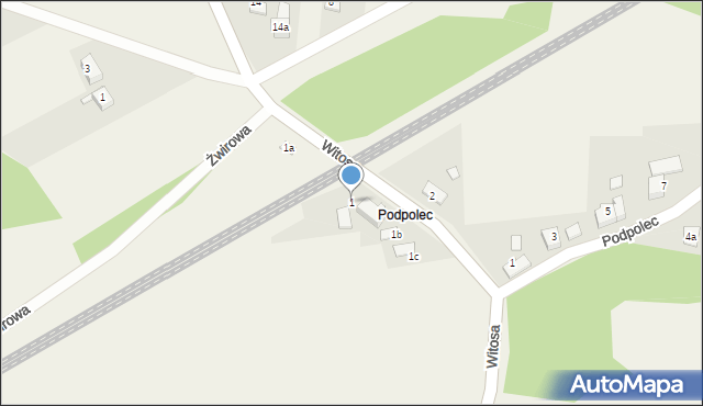 Kaniów, Witosa Wincentego, 1, mapa Kaniów