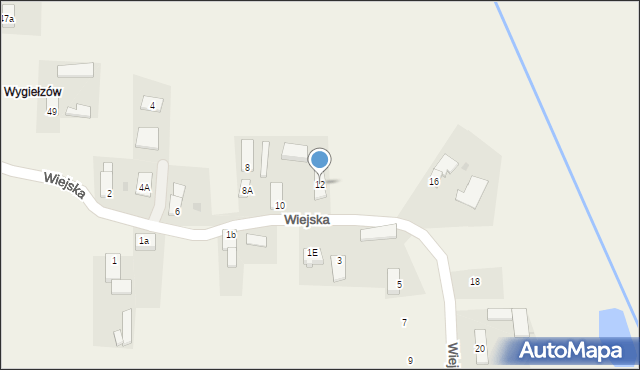 Karchowice, Wiejska, 12, mapa Karchowice