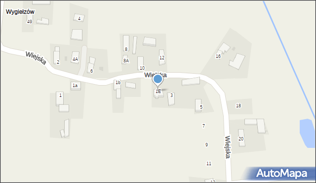 Karchowice, Wiejska, 1E, mapa Karchowice