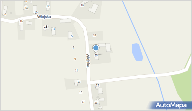 Karchowice, Wiejska, 20, mapa Karchowice