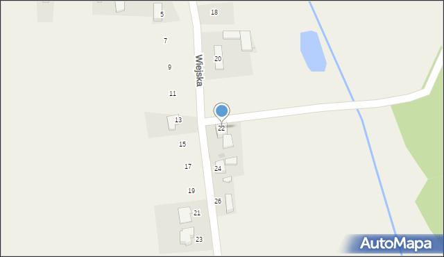 Karchowice, Wiejska, 22, mapa Karchowice