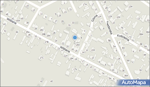 Karczew, Wiślana, 18A, mapa Karczew
