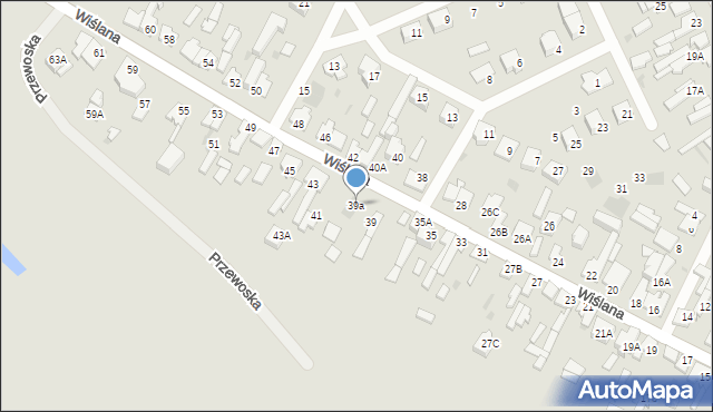 Karczew, Wiślana, 39a, mapa Karczew