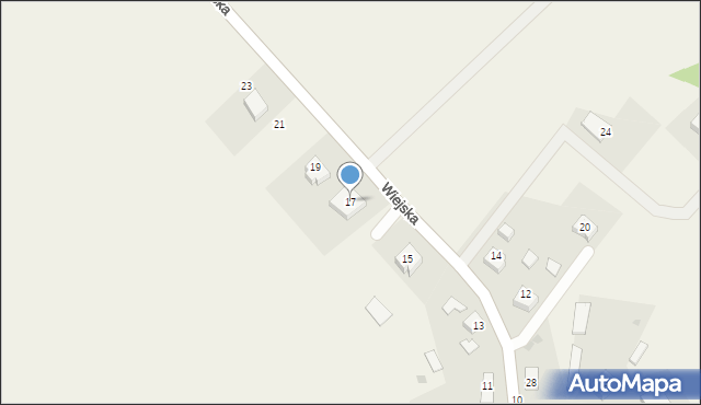 Karlikowo, Wiejska, 17, mapa Karlikowo