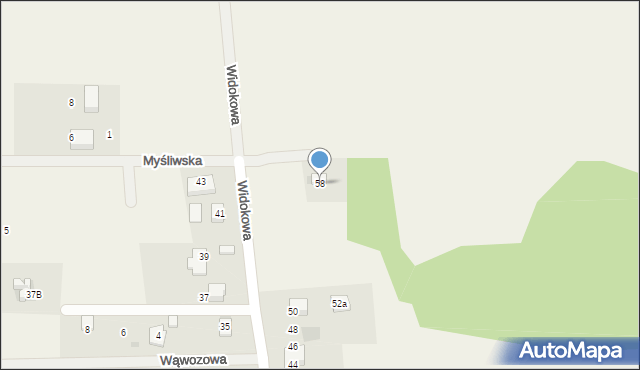 Karniowice, Widokowa, 58, mapa Karniowice