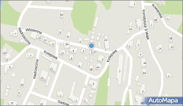 Karpacz, Wiosenna, 1, mapa Karpacz