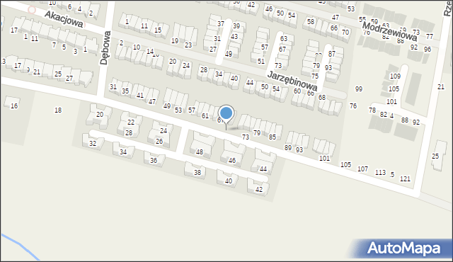 Karwiany, Wiosenna, 71, mapa Karwiany