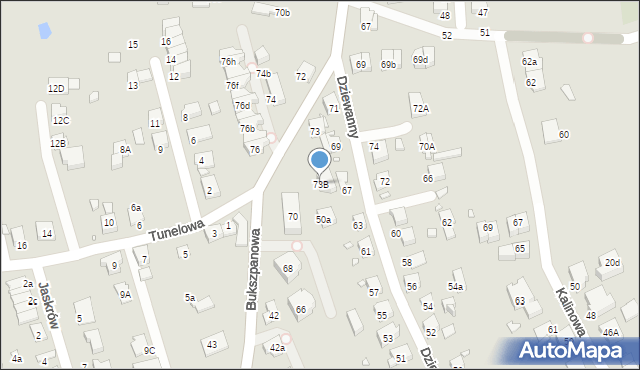 Katowice, Wilczewskiego Stanisława, ks. dr., 73B, mapa Katowic