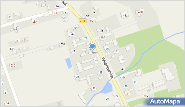 Kawęczyn, Wilanowska, 39, mapa Kawęczyn