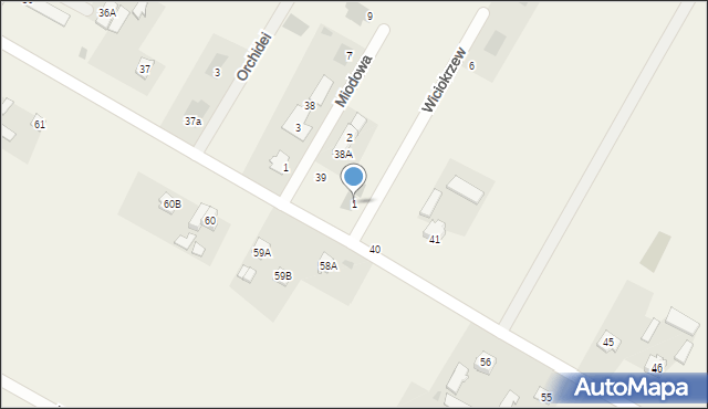 Kazimierzówka, Wiciokrzew, 1, mapa Kazimierzówka