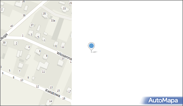 Kazuń-Bielany, Wiosenna, 18, mapa Kazuń-Bielany