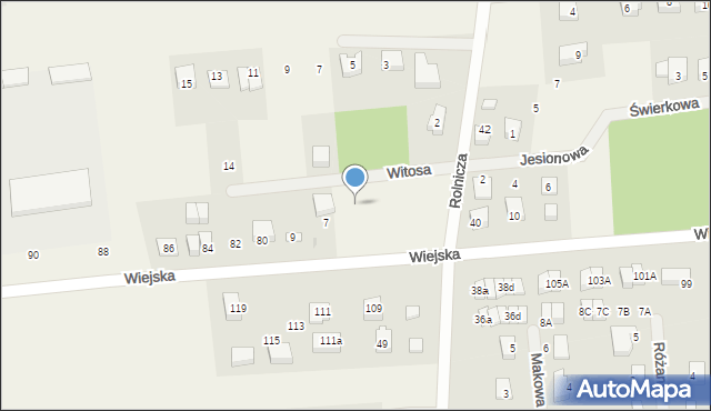 Kębłowo, Witosa Wincentego, 5, mapa Kębłowo