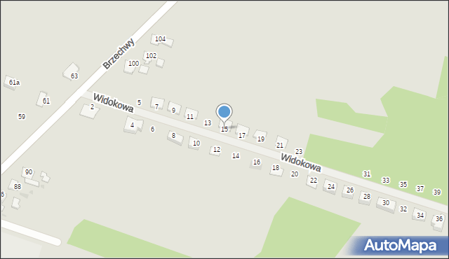 Kędzierzyn-Koźle, Widokowa, 15, mapa Kędzierzyna-Koźle