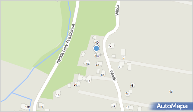 Kęty, Widok, 6C, mapa Kęty