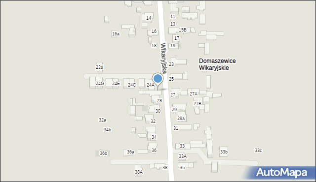 Kielce, Wikaryjska, 26, mapa Kielc