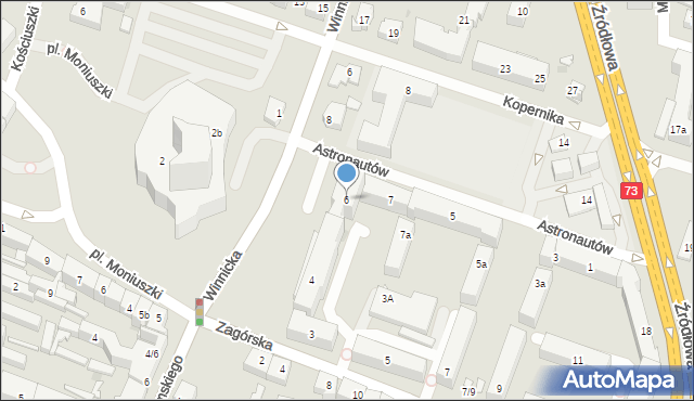 Kielce, Winnicka, 6, mapa Kielc