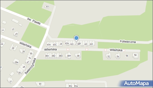 Kielce, Wileńska, 39, mapa Kielc