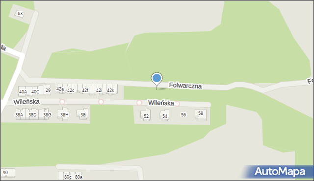 Kielce, Wileńska, 61, mapa Kielc