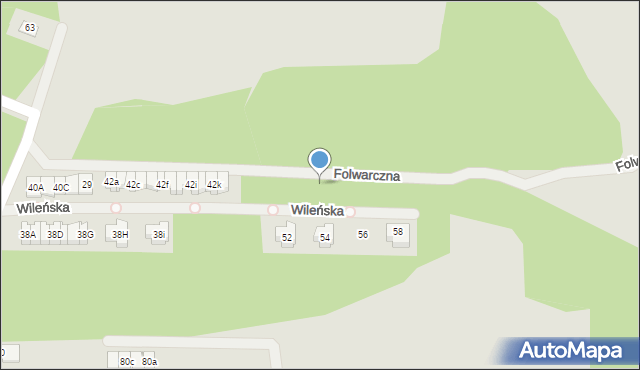 Kielce, Wileńska, 63, mapa Kielc