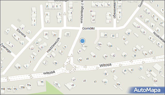 Kielce, Wincentego z Kielc, 6, mapa Kielc