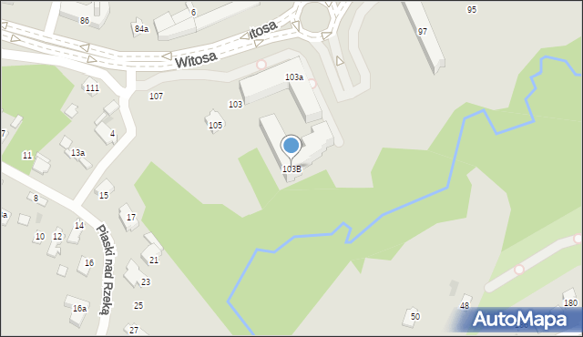 Kielce, Witosa Wincentego, 103B, mapa Kielc