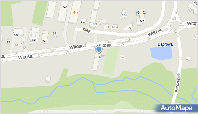 Kielce, Witosa Wincentego, 59, mapa Kielc