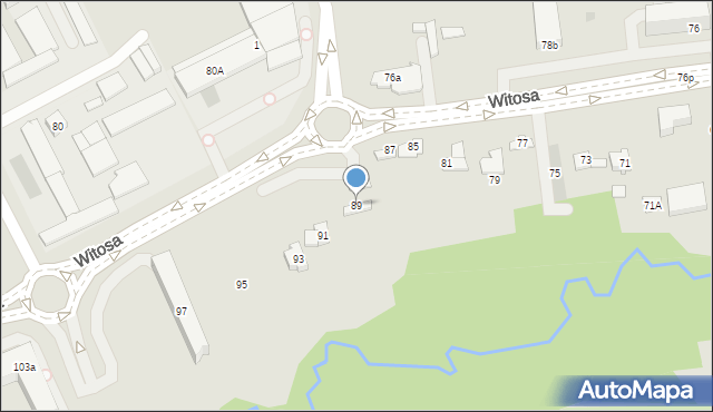 Kielce, Witosa Wincentego, 89, mapa Kielc