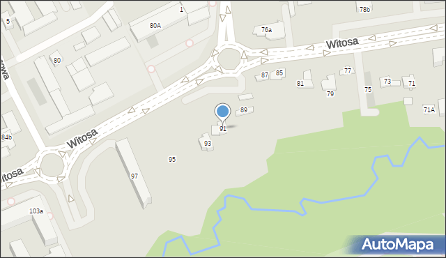 Kielce, Witosa Wincentego, 91, mapa Kielc