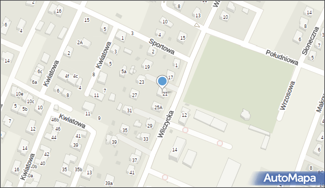 Kiełczów, Wilczycka, 25, mapa Kiełczów