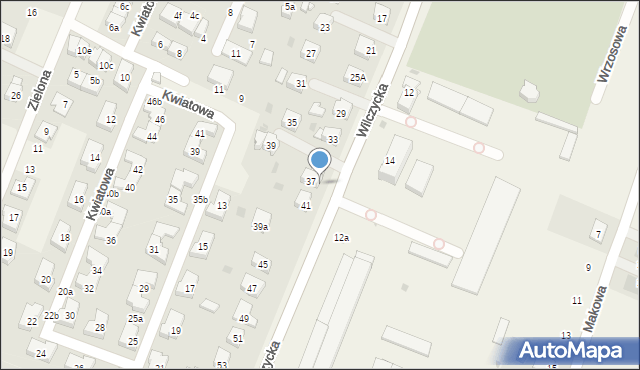 Kiełczów, Wilczycka, 37a, mapa Kiełczów