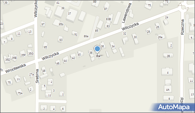 Kiełczów, Wilczycka, 38a, mapa Kiełczów