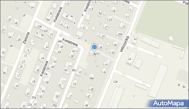 Kiełczów, Wilczycka, 39, mapa Kiełczów