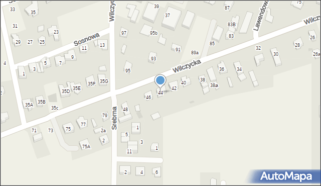 Kiełczów, Wilczycka, 44, mapa Kiełczów