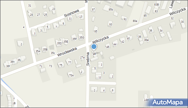 Kiełczów, Wilczycka, 48, mapa Kiełczów
