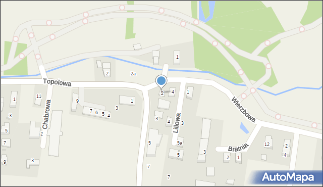 Kiełczówek, Wierzbowa, 2, mapa Kiełczówek