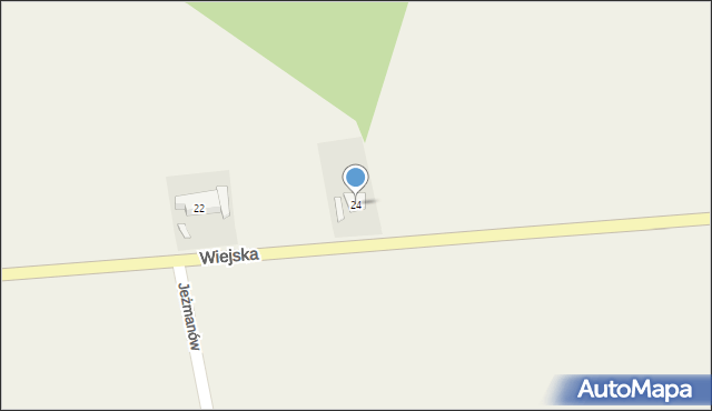 Kieleczka, Wiejska, 24, mapa Kieleczka