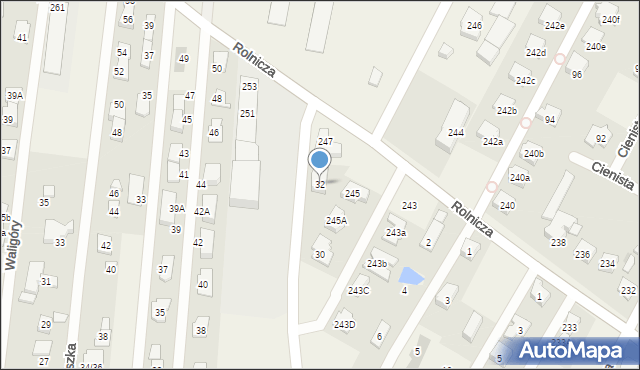 Kiełpin, Wiklinowa, 32, mapa Kiełpin