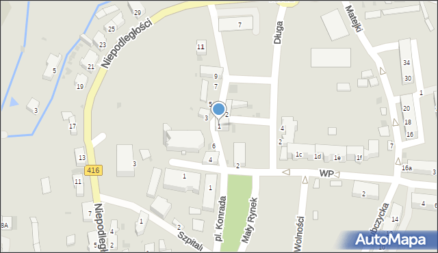 Kietrz, Wieżowa, 1, mapa Kietrz