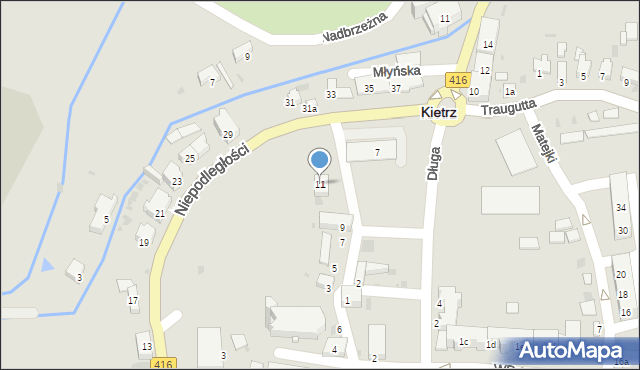 Kietrz, Wieżowa, 11, mapa Kietrz