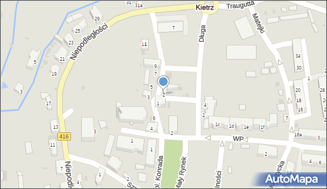 Kietrz, Wieżowa, 2, mapa Kietrz