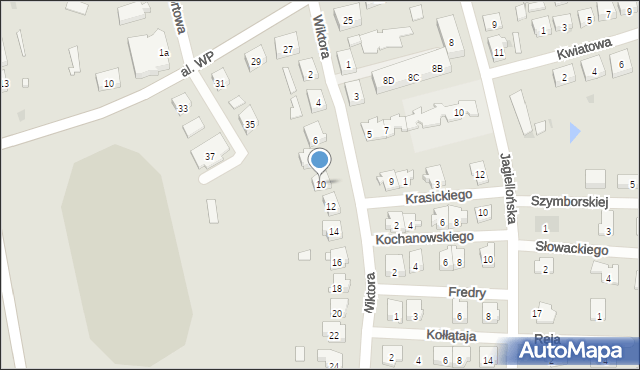 Kisielice, Wiktora, 10, mapa Kisielice