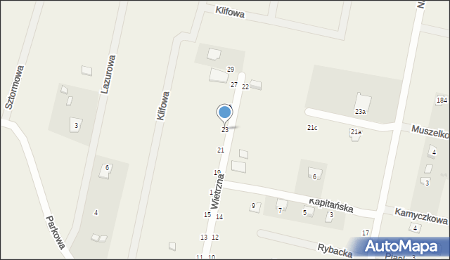 Kładno, Wietrzna, 23, mapa Kładno