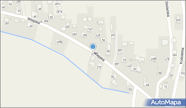 Kłaj, Wiejska, 116, mapa Kłaj