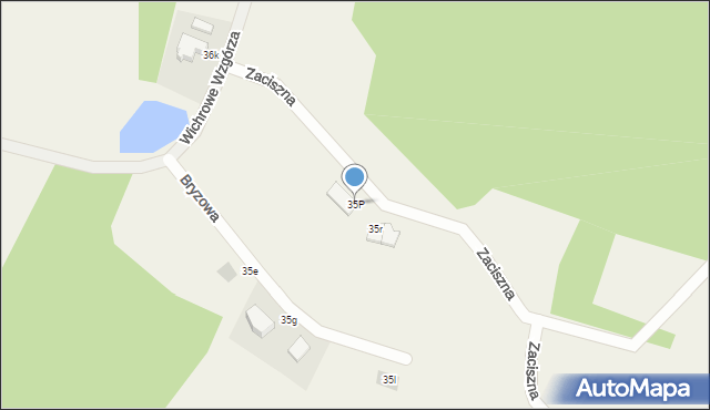 Klebark Mały, Wichrowe Wzgórza, 35P, mapa Klebark Mały