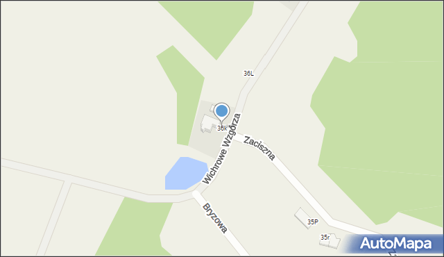 Klebark Mały, Wichrowe Wzgórza, 36k, mapa Klebark Mały