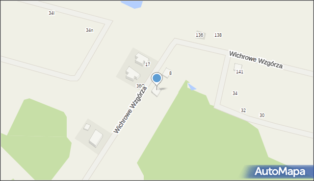 Klebark Mały, Wichrowe Wzgórza, 6, mapa Klebark Mały