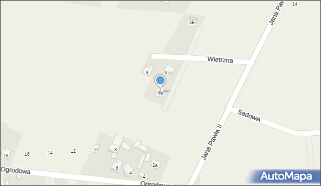 Klembów, Wietrzna, 6a, mapa Klembów